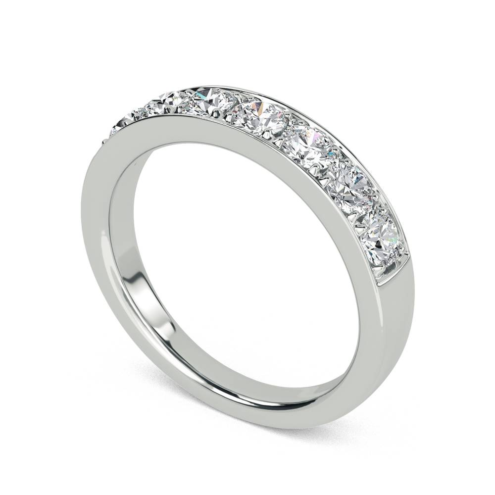 0.75ct Elegant Round Diamond Eternity Ring W