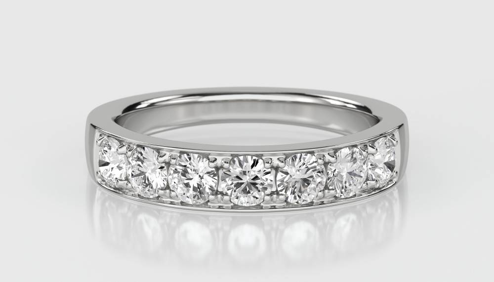 0.75ct Elegant Round Diamond Eternity Ring W