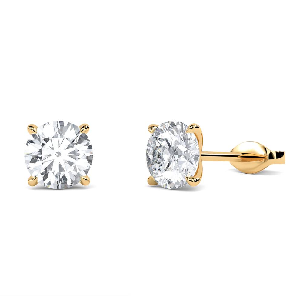 Classic Round Diamond Designer Earrings Y