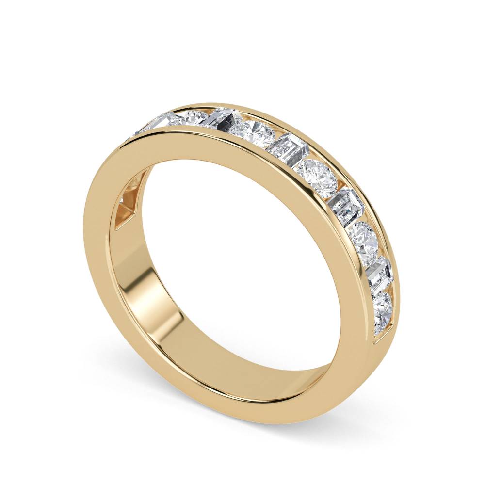 3mm Petite Round & Baguette Diamond Eternity Ring Y