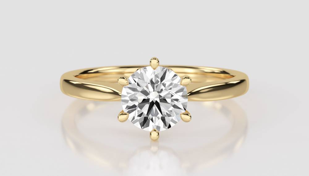 Round Diamond Engagement Ring Y