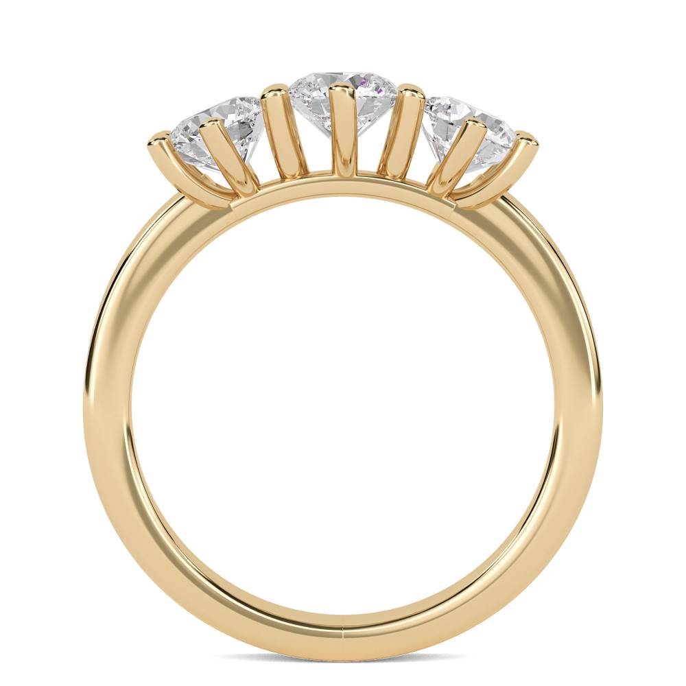 Elegant Round Diamond Trilogy Ring Image