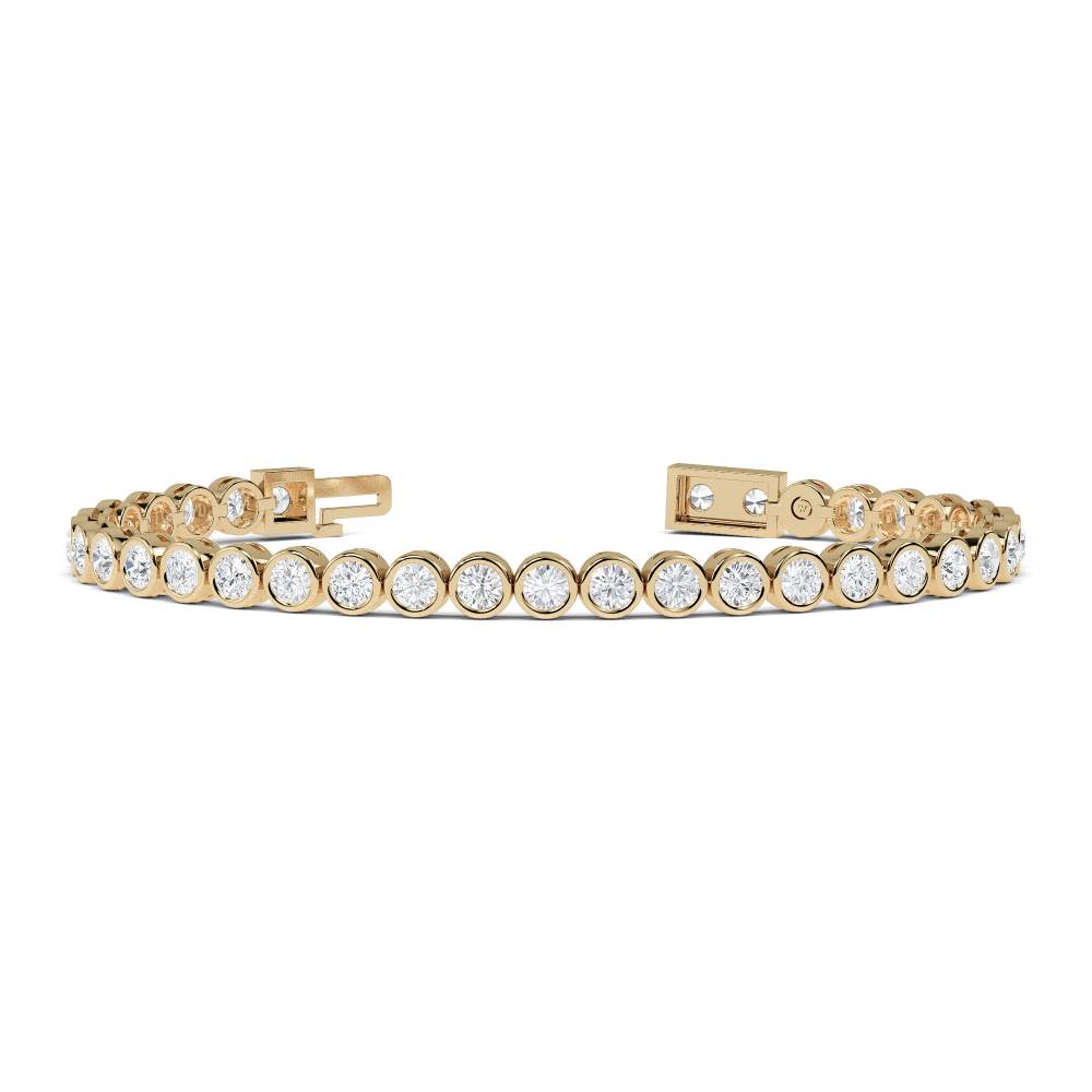 Unique Round Diamond Tennis Bracelet Y