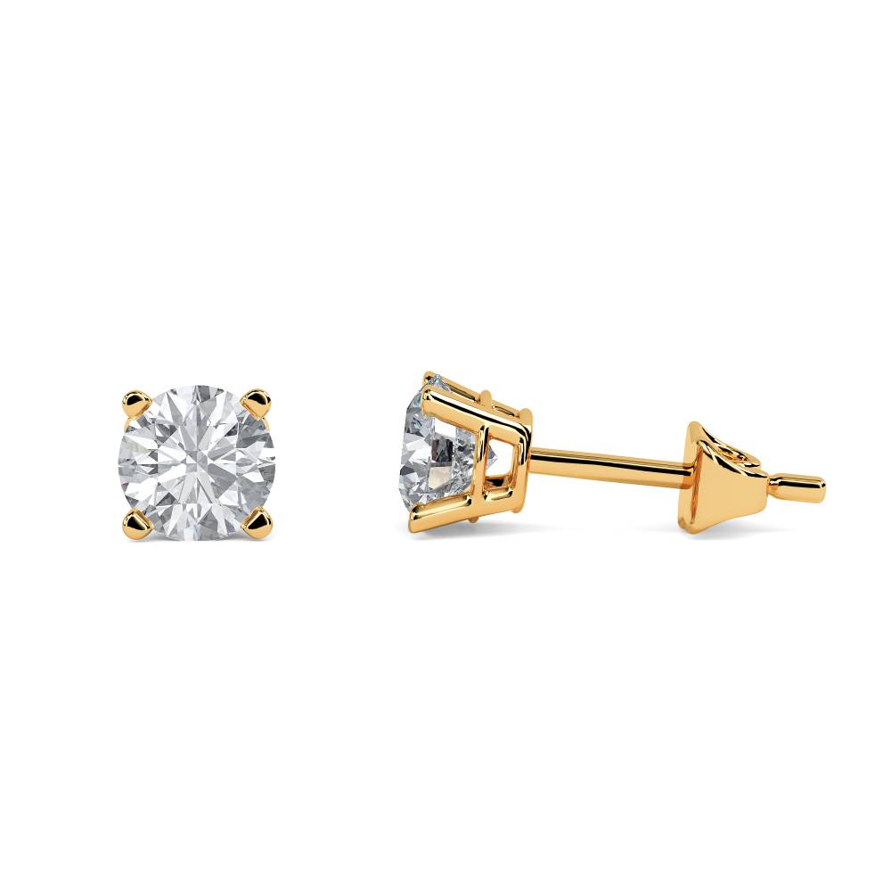 Contemporary Round Diamond Designer Earrings Y