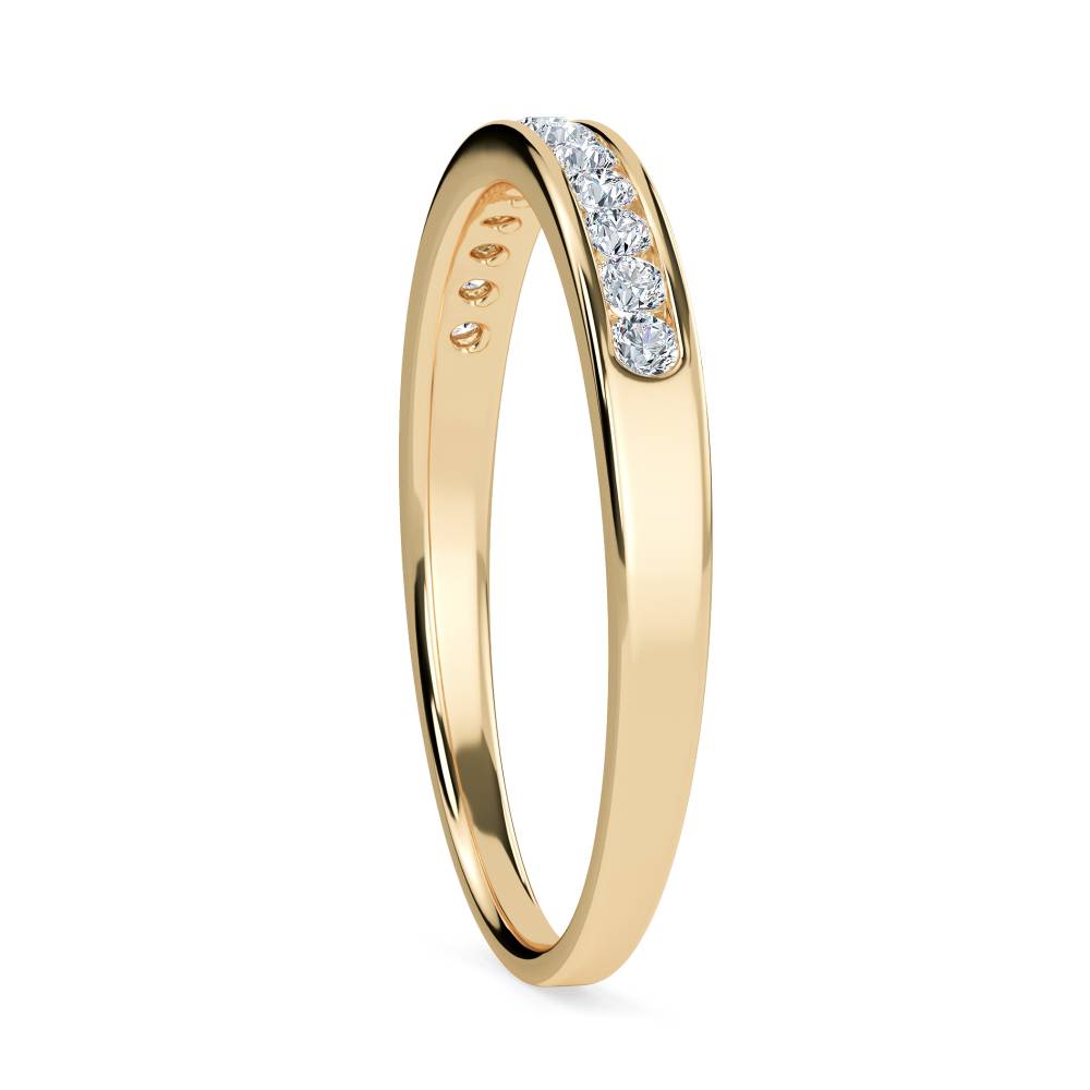 2mm Round Diamond Half Eternity Ring Image