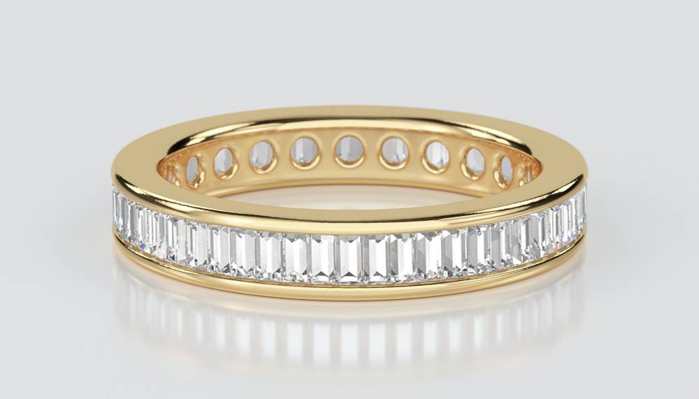 1.00ct Classic Baguette Diamond Full Eternity Ring Y