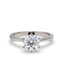1.00ct VS2/E Round cut Lab Grown Diamond Solitaire Ring