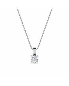 0.10 SI/G-H Traditional Round Diamond Solitaire Pendant